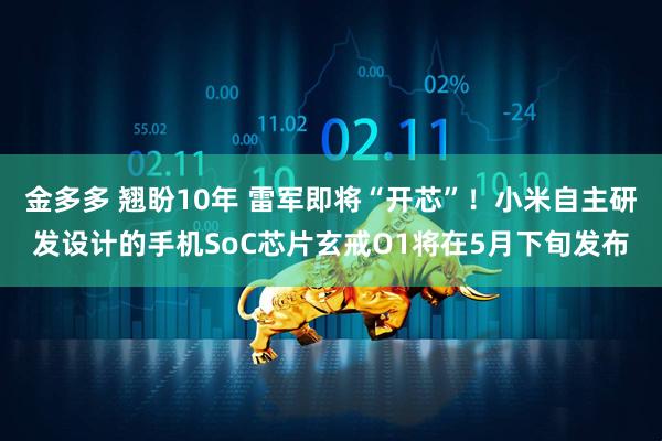 金多多 翘盼10年 雷军即将“开芯”！小米自主研发设计的手机SoC芯片玄戒O1将在5月下旬发布