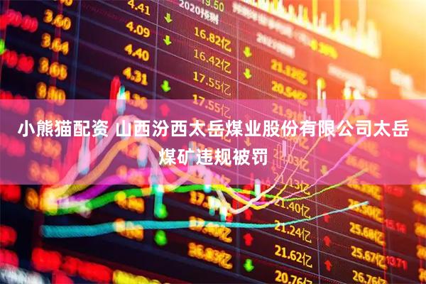 小熊猫配资 山西汾西太岳煤业股份有限公司太岳煤矿违规被罚